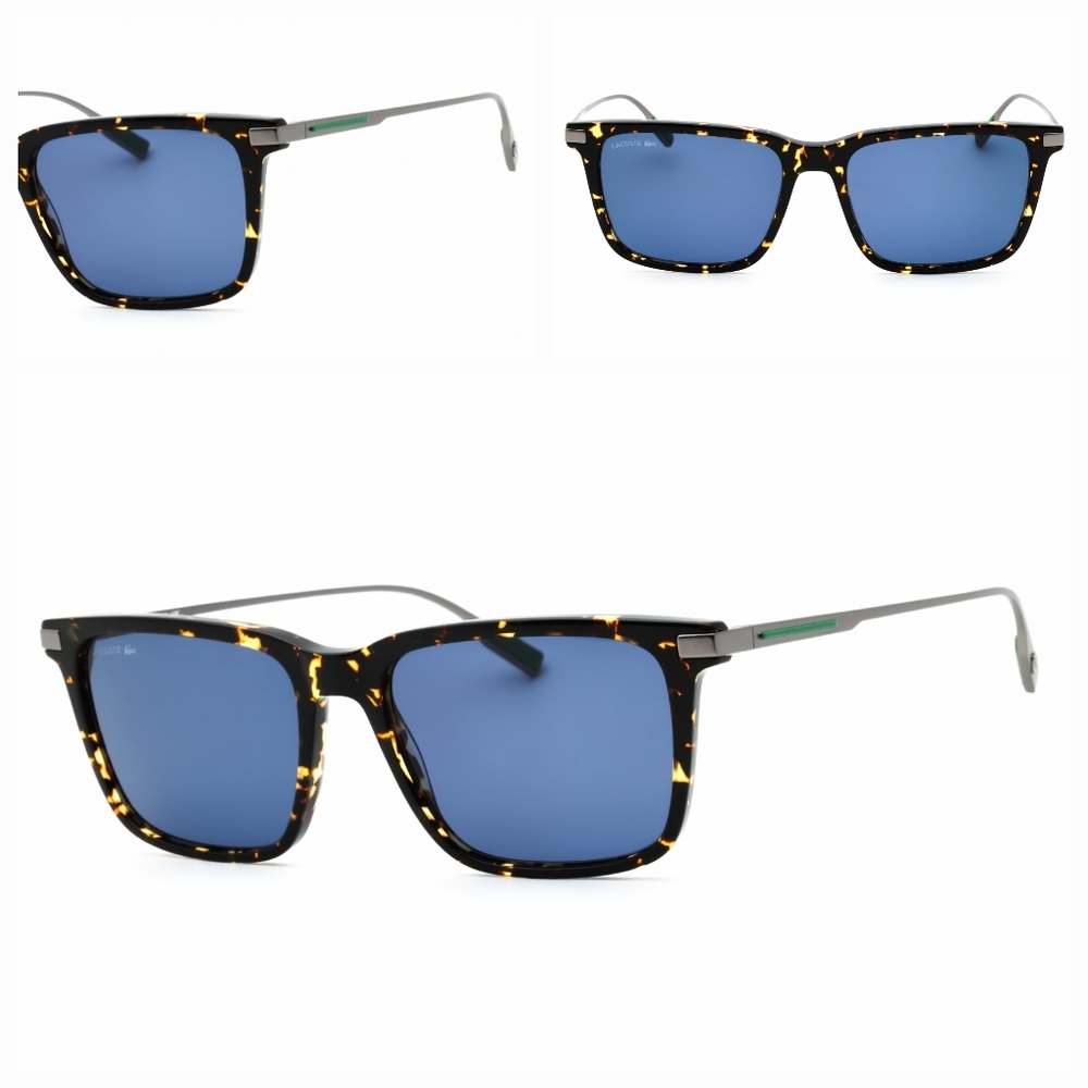 LACOSTE L6017S Tortoise  Sunglasses with Blue Lenses For Men